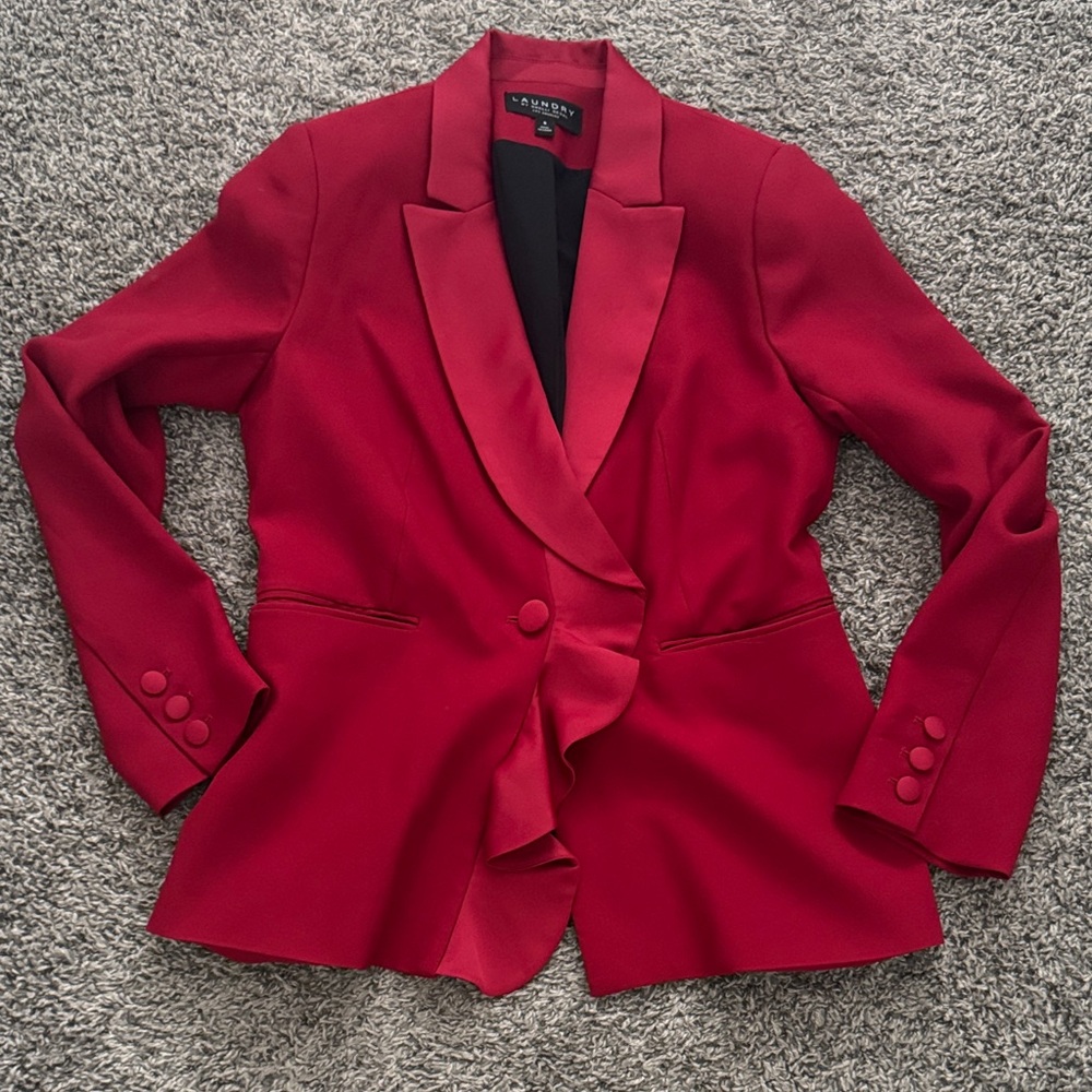 Laundry By Shelli Segal Red Blazer